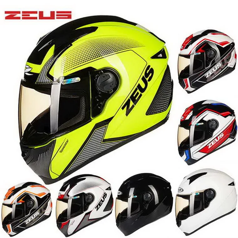 Мотоциклетный шлем ZEUS с полным лицевым покрытием мотоциклетные шлемы ABS ZS 811
