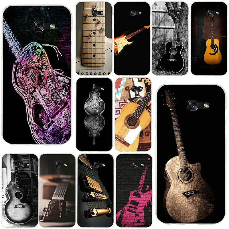 Струны для бас гитары музыка Guitares мягкий чехол телефона samsung Galaxy Note 5 8 9 S2 S4 S5 мини S6