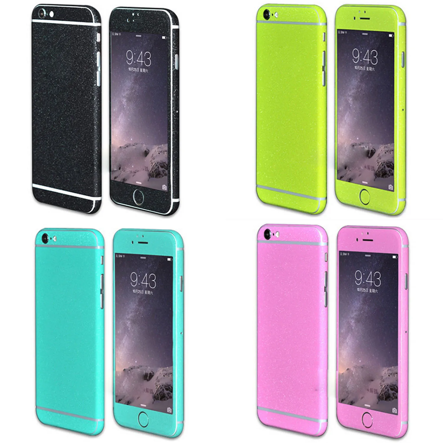 Ультратонкая блестящая матовая пленка Besegad на весь корпус для iPhone 6 S Plus iphone6 iphone6s 4