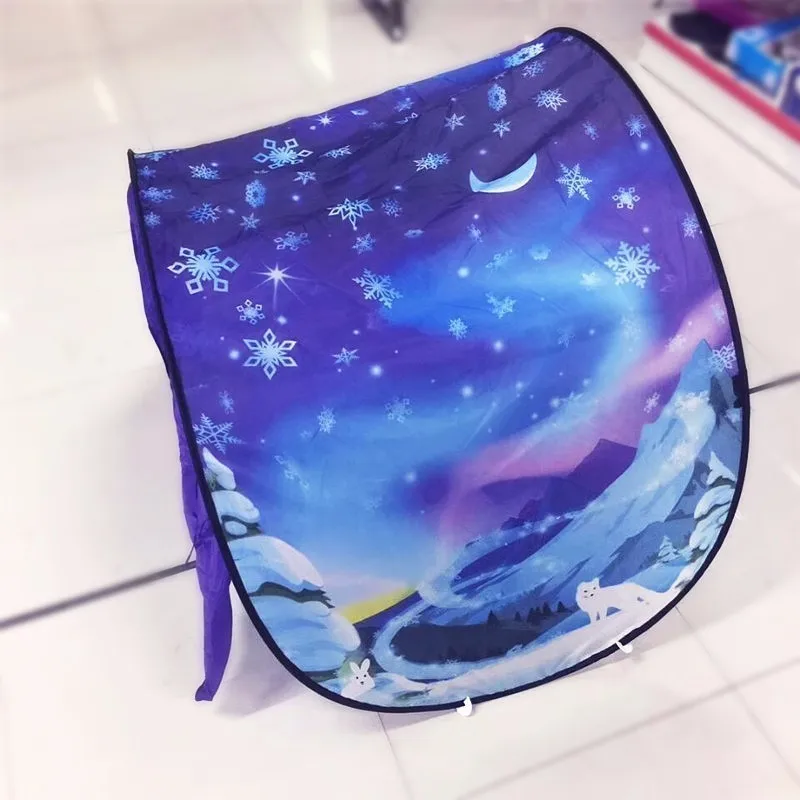 Winter wonderland 9 дизайн светящиеся инновационные Волшебные мечты палатки без светильник детская всплывающая кровать палатка игровой домик спальный мешок Зимняя Страна Чудес для детей - Цвет: Winter wonderland