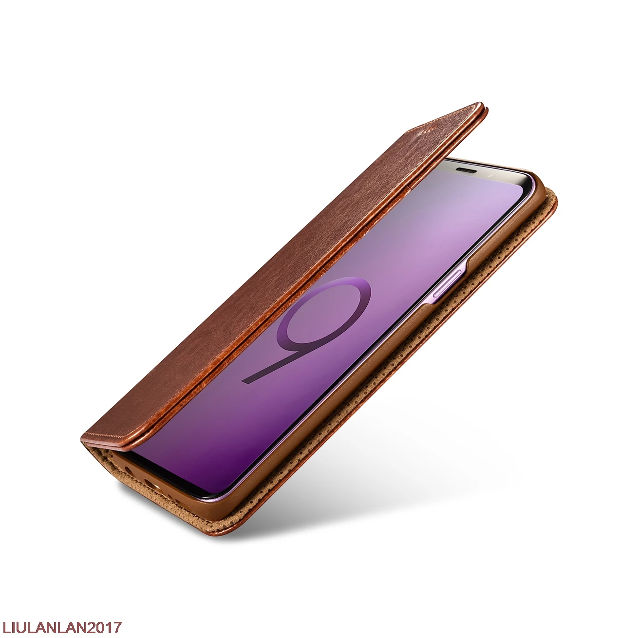 Для мужчин женщин Бизнес плотная чехол для samsung S9 ретро из искусственной кожи