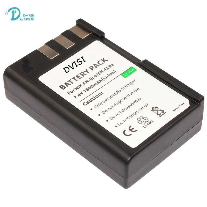 DVISI 2 шт. 7 4 В 1800 мАч EN-EL9 EN EL9 новые Canera аккумуляторы с USB зарядным устройством для Nikon