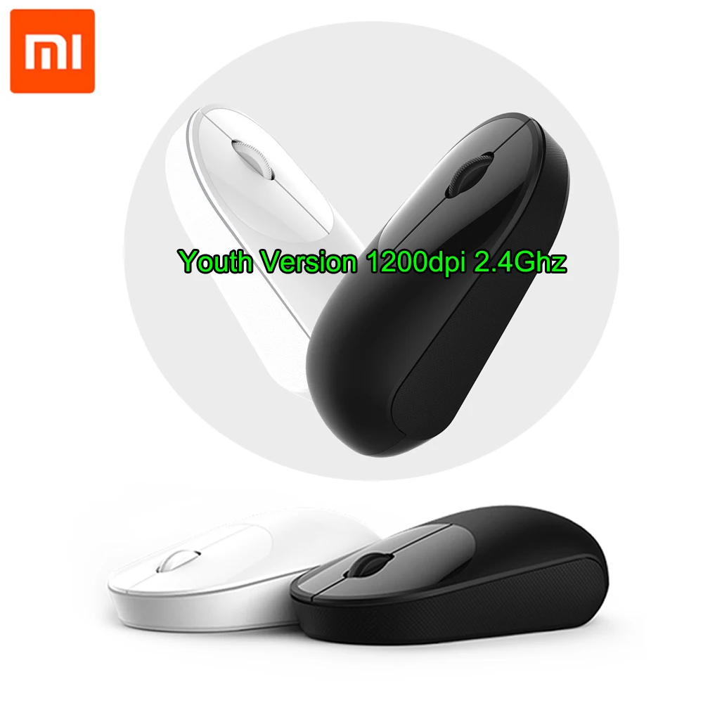 100% беспроводная мышь Xiaomi Mi Молодежная версия 1200 точек/дюйм 2 4 ГГц оптическая