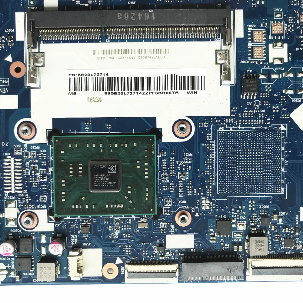 Материнская плата для ноутбука Lenovo Ideapad 110 15ACL 5B20L72714 DG520 с цп на 100% протестирована