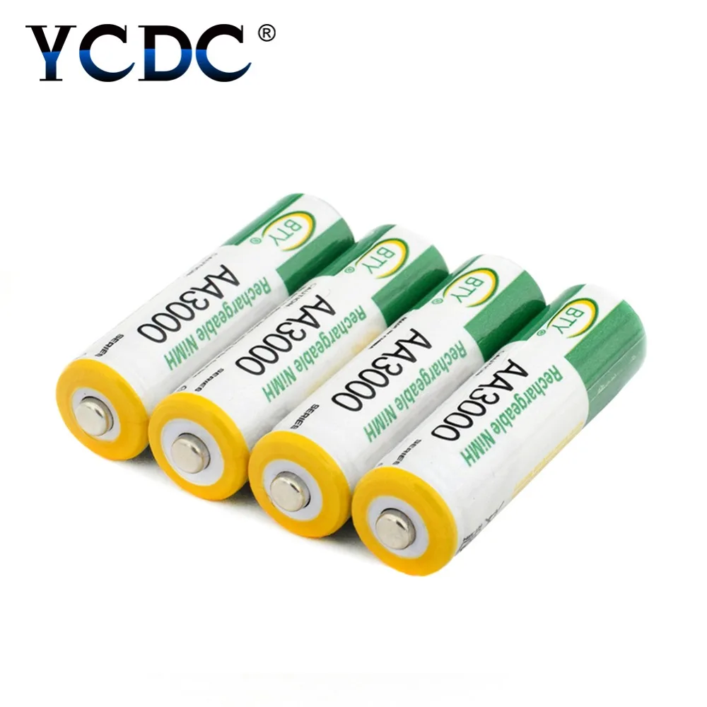 AA Аккумуляторная батарея большой мощности высокой плотности 3000mAh перезаряжаемые