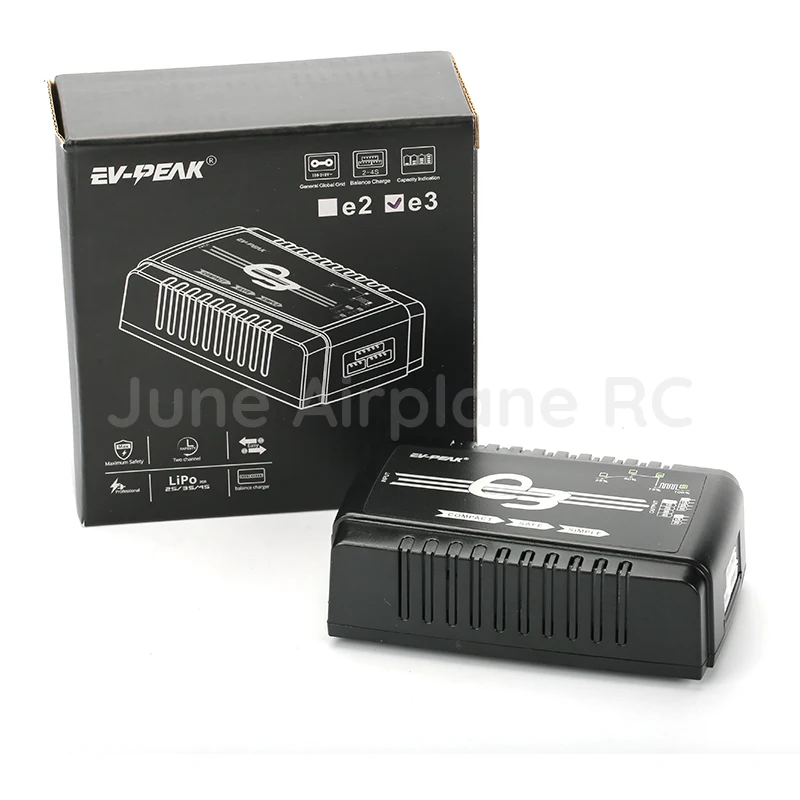 Новое EV-PEAK зарядное устройство E3 AC balance Lipo для RC модели 110-240 V вход 35W 3A 2-4S | Игрушки и