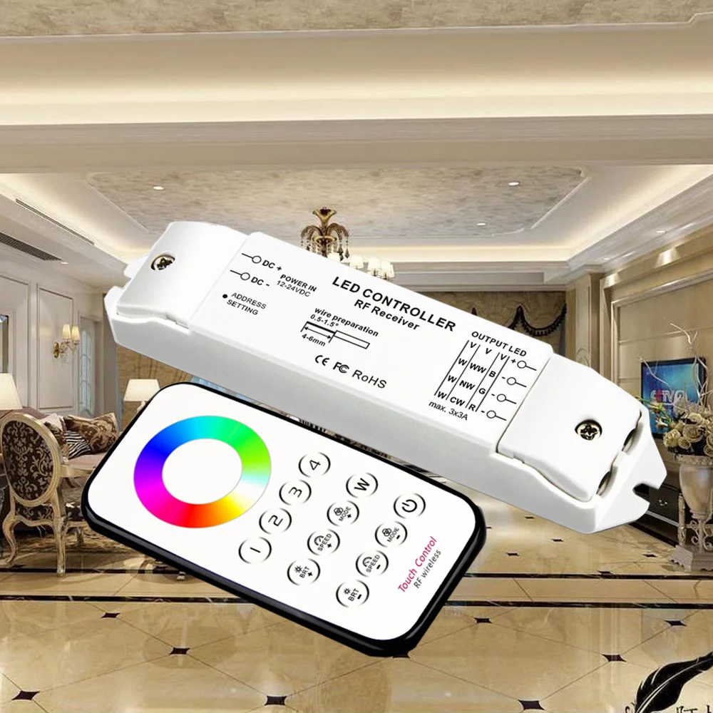 Новый регулятор яркости постоянного напряжения мини многозонный CCT RGBW 12 В тока 24