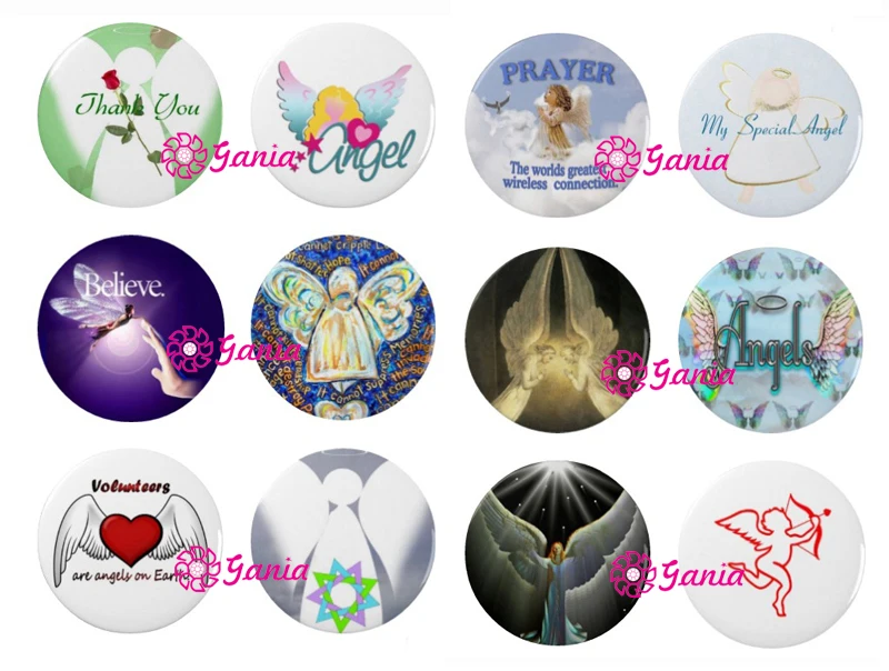 

24 шт./лот новые сменные 18 мм кнопки с кабошоном для ювелирных изделий вдохновленные ангелом кнопки подходят для ювелирных изделий «сделай сам» Браслеты Серьги Кольца