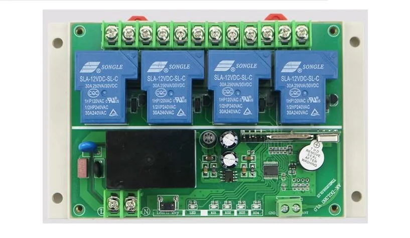 AC220 380V 4CH RF беспроводной пульт дистанционного управления реле системы
