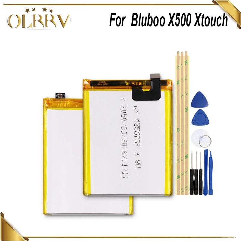 

Аккумуляторная батарея OLRRV 3050 мАч для телефона Bluboo X500 Xtouch, высокое качество, фотоаккумулятор + Инструменты