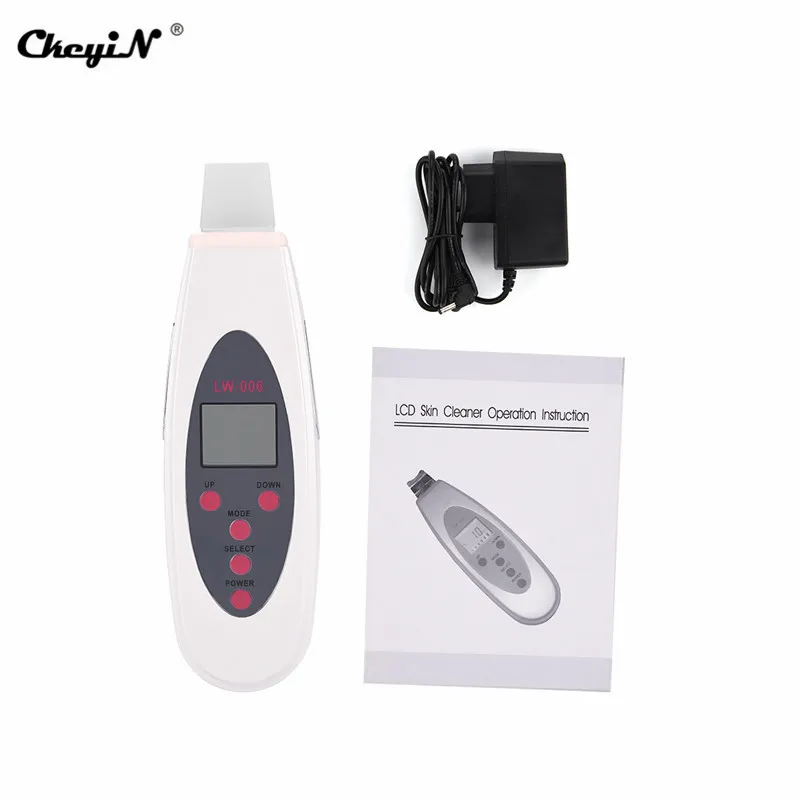 Facial Ultrasonic Skin Scrubber Spatula Infusion Exfoliation Ultrasound Face Cleaning Peeling Pore Cleaner Blackhead Remover 39
