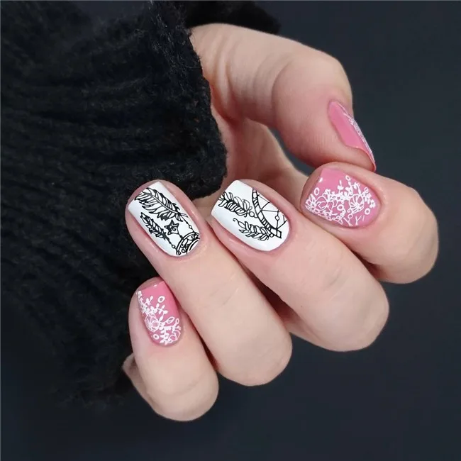 BORN PRETTY фрукты шаблоны для стемпинга Лето фрукты мультфильм Животные геометрический символ текстура Морская звезда цветочный гвоздь штамп пластина