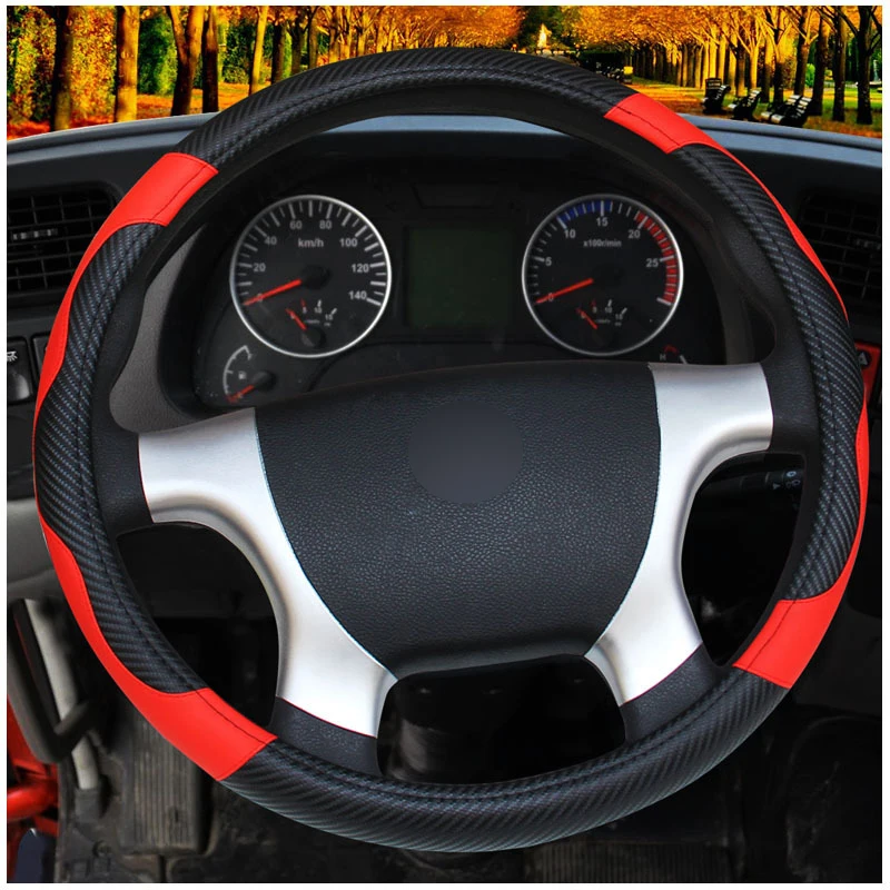 Чехол рулевого колеса автомобиля Funda Volante для 36 38 40 42 45 47 50 см Stuurhoes Оплетка на руль Volant защита автомобиля