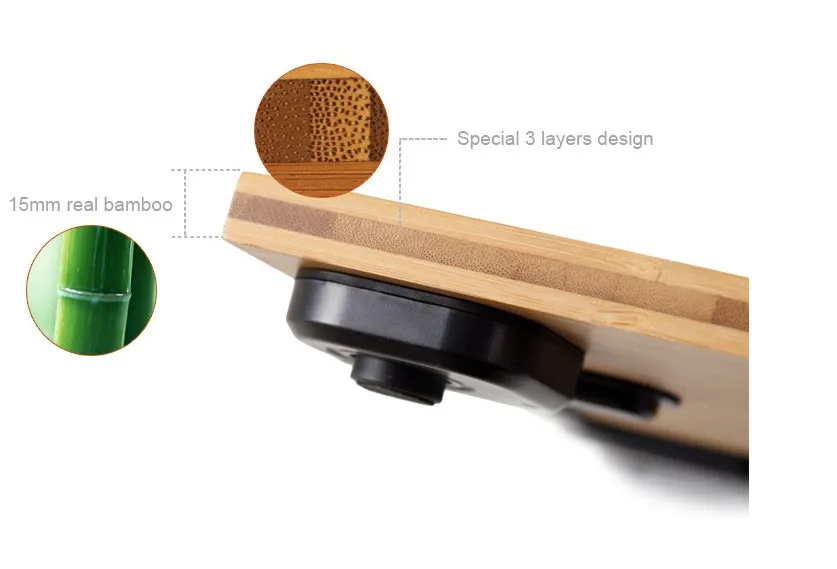 ONEZILI измеряет вес жира в теле массы костей экологический бамбуковый анализатор