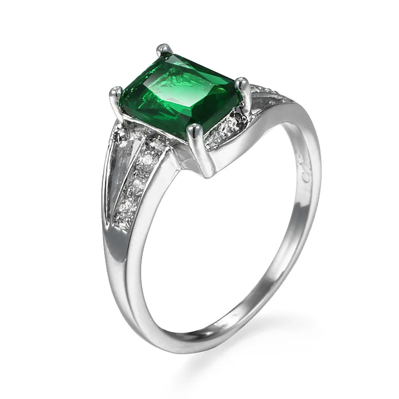 Женское кольцо с зеленым камнем размер 6 7 8 9 10|ring size|silver ringring size |