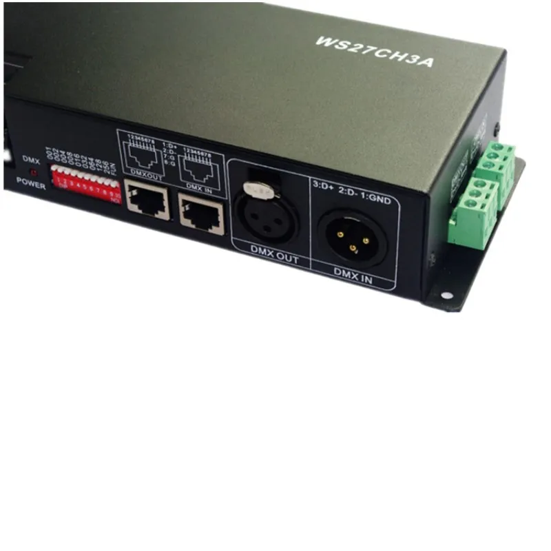 Декодер DMX512 светодиодный контроллер WS27CH3A DC12V 24V 27CH 1 шт. реле светодиодной ленты
