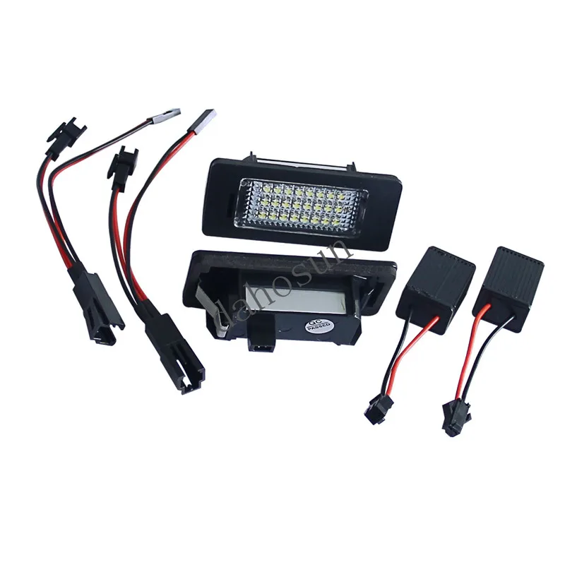 Светодиодная Лицензионная лампа для Audi A1 A3 A4 A5 A6 A7 Q3 Q5 TT TTS RS VW Jetta Passat Touareg CANBUS Skoda