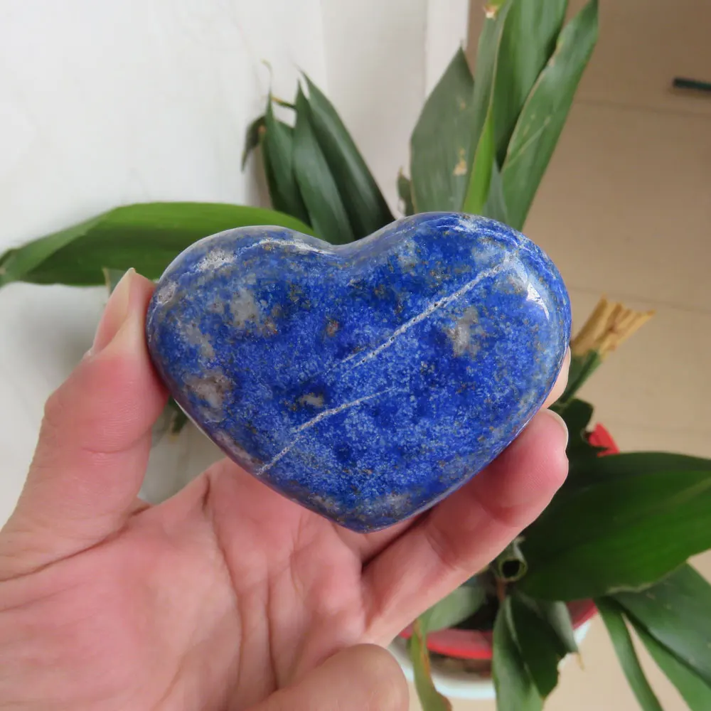 117 г Редкий Натуральный лазурит драгоценный камень кристалл сердце полированный