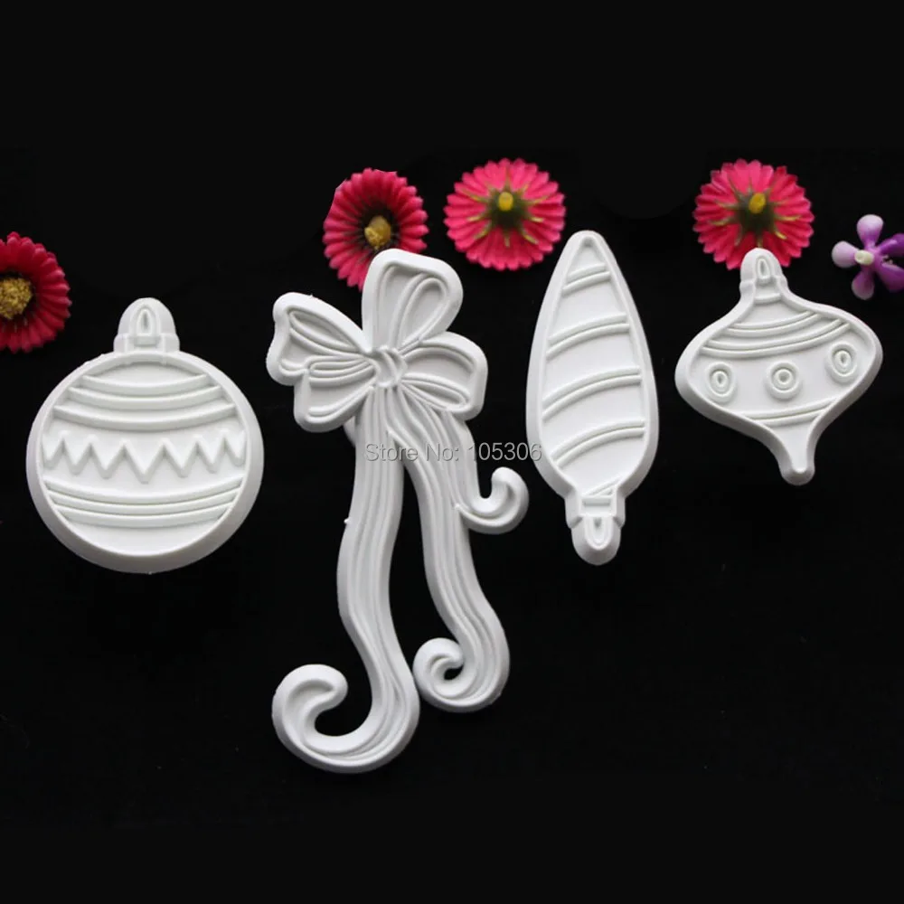 Новые стильные 4 шт пластиковые помадные украшения торта инструменты для выпечки