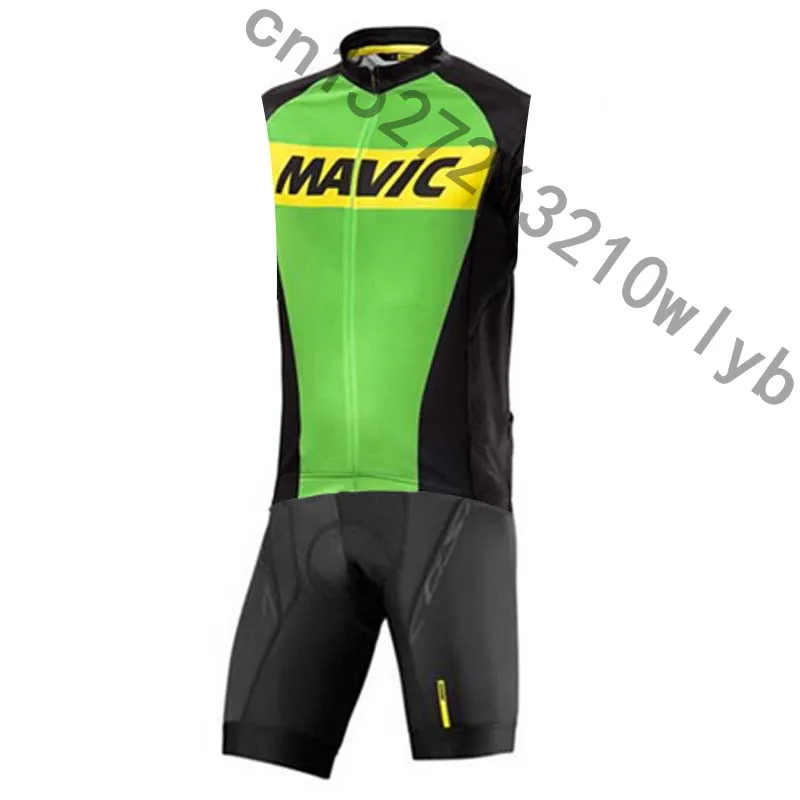 Новинка 2019 летняя мужская футболка для триатлона Mavic Team без рукавов одежда