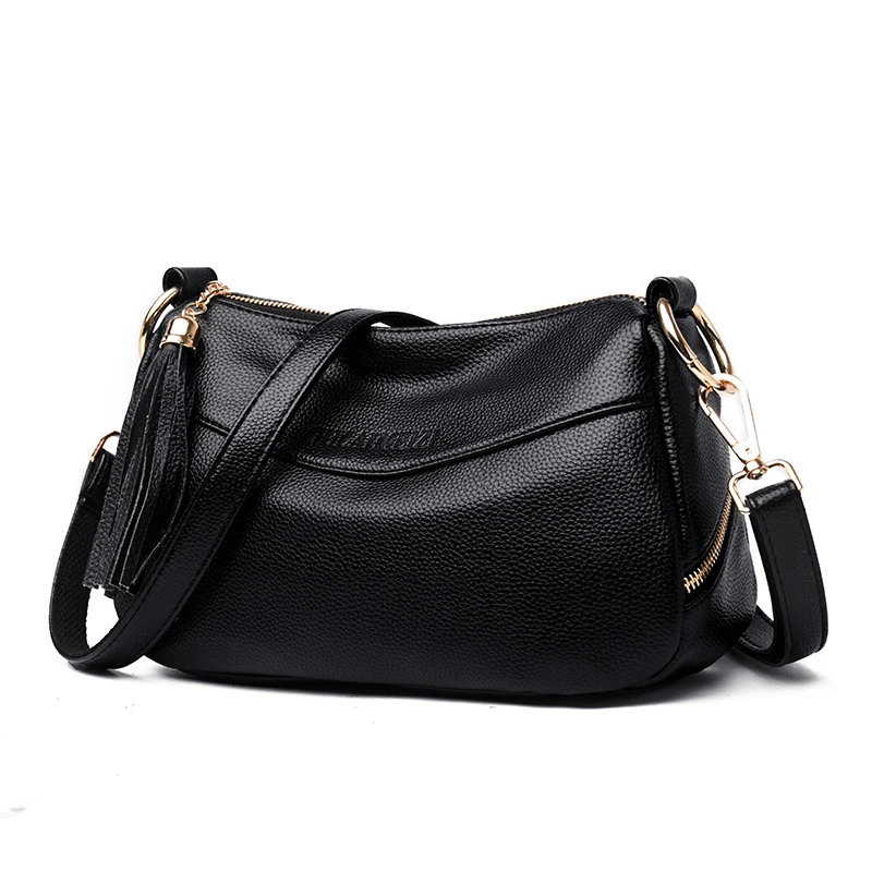 

Women Messenger Bags Handbags Shoulder Bag Female Top-handle Sac A Main Vintage Tote For Girls Tassel Letter Crossbody Bag