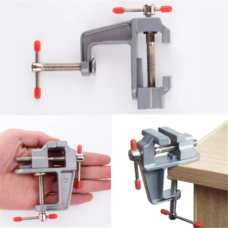 

1 PC High Quality New 3.5 Inch Aluminum Small Jewelers Hobby Clamp On Table Bench Vise Mini Tool Vice