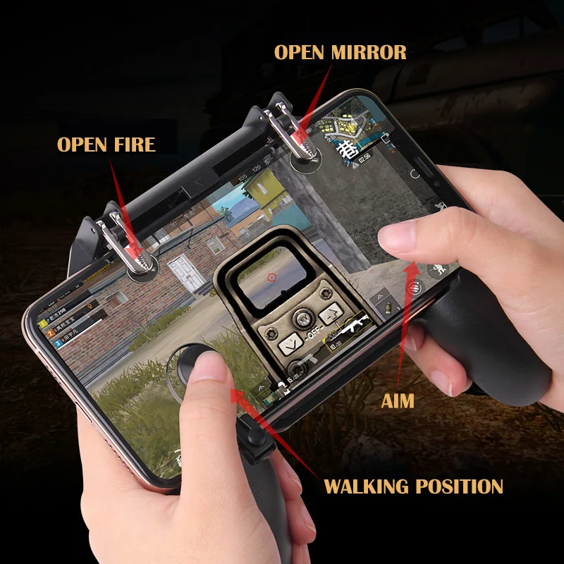PUGB мобильный игровой контроллер пусковой механизм бесплатно огонь PUBG Джойстик