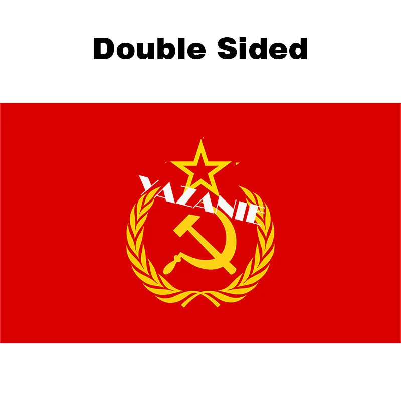 Double Sided YAZANIE двусторонний флаг СССР для нашей советской родины красный коммунизм холодная война флаг СССР и баннер - Цвет: Double Sided