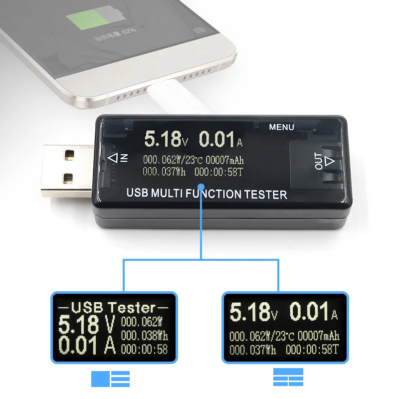 Цифровой дисплей 3 в 30 USB тестер напряжение тока зарядное устройство Емкость