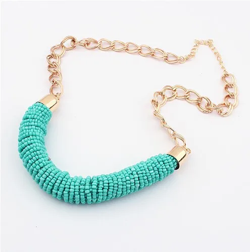 Женское колье чокер с кулоном массивное ожерелье A213G|necklace women|fashion jewelry heart