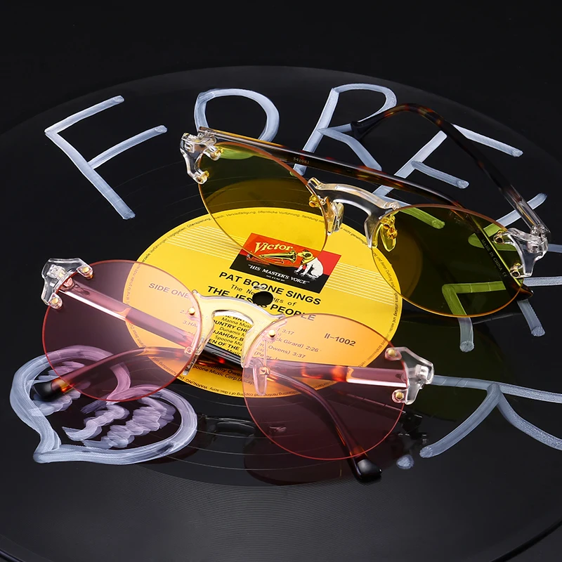 Сладкий Rameless солнцезащитные очки Для женщин пляжные бренд роскошный дизайн UV400