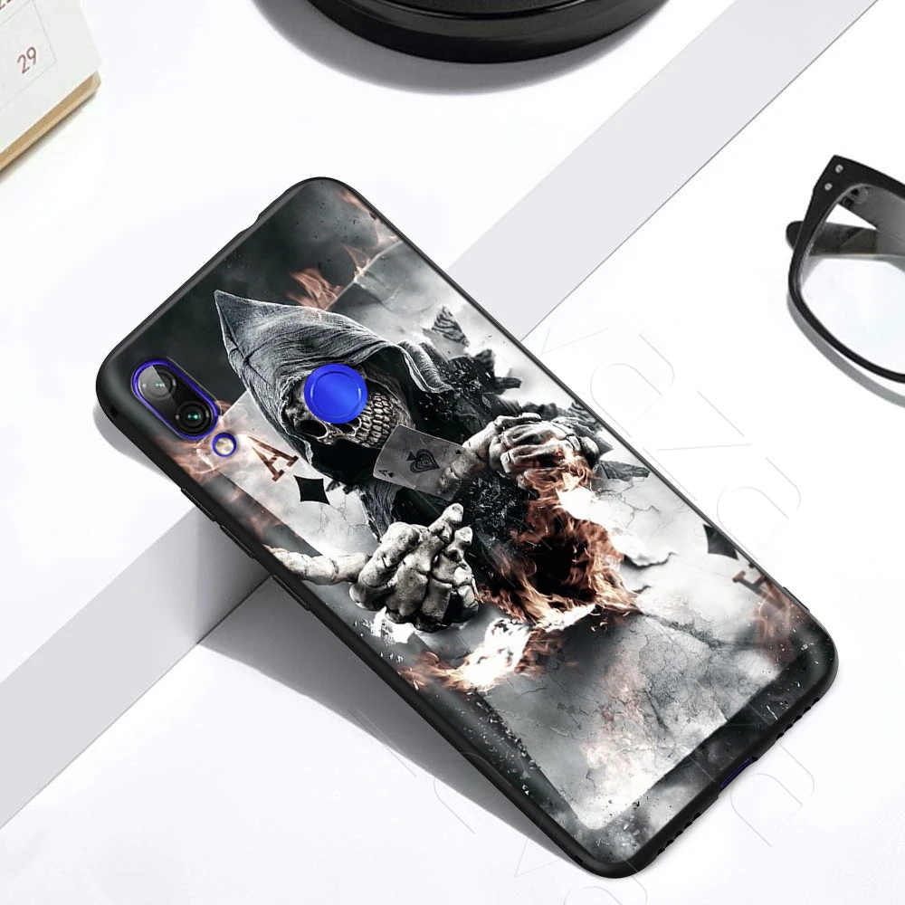 Grim Reaper Skull Skeleton Case for Xiaomi Redmi Note 8 9 9S K30 Pro MI MAX 3 6 SE A1 A2 A3 10 Lite Plus 8A F1 |