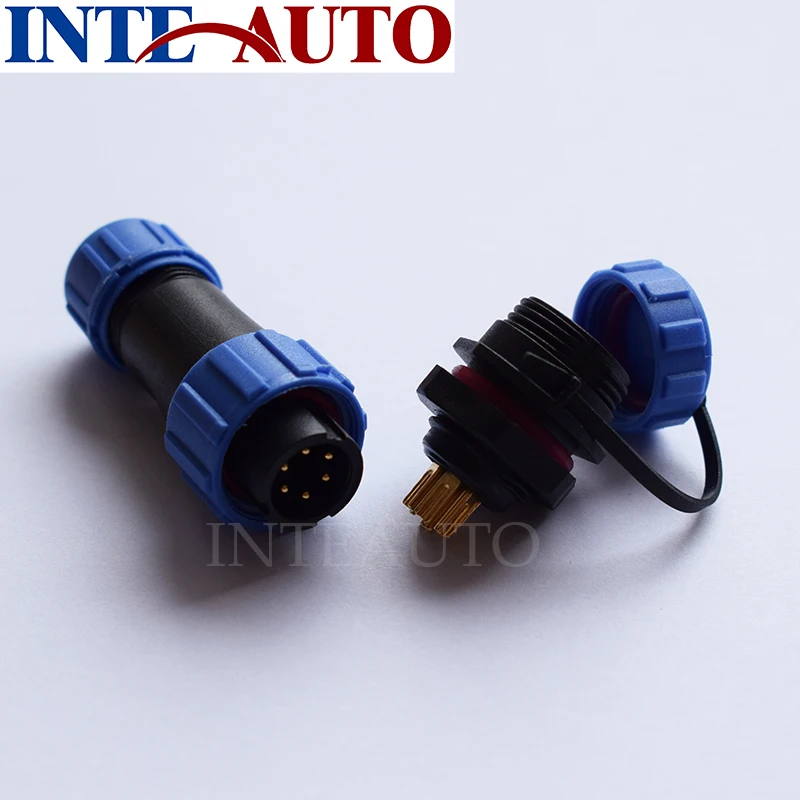 Разъем совместимый с серией SP1310 6-контактные Водонепроницаемые кабельные