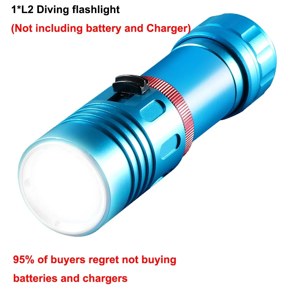 

TRLIFE Водонепроницаемый фонарь для дайвинга L2