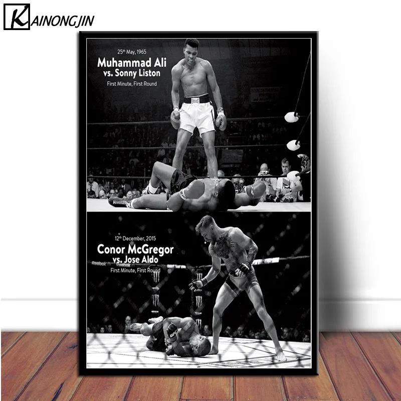 003 Плакат Muhammad Ali King Boxer мотивационные плакаты и принты на холсте настенная художественная картина для гостиной домашний декор - Цвет: 003