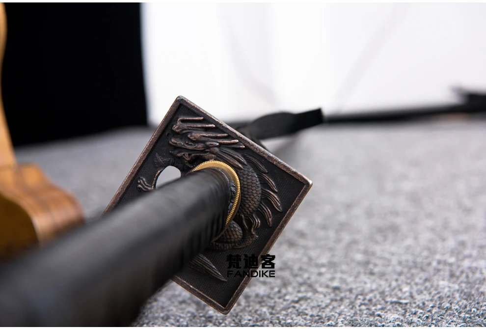 Japanese Ninja Sword Steel Sharp Blade Straight FULL TANG Sword Carbon steel Full Tang Samurai Katana