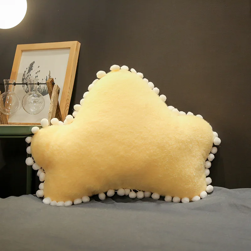 yellow crown Lucky Boy Sunday Cloud Moon Star Crown Plush Pillow Soft Cushion Kids Pillow Sofa Home Decor Birthday Gift - Цвет: yellow crown