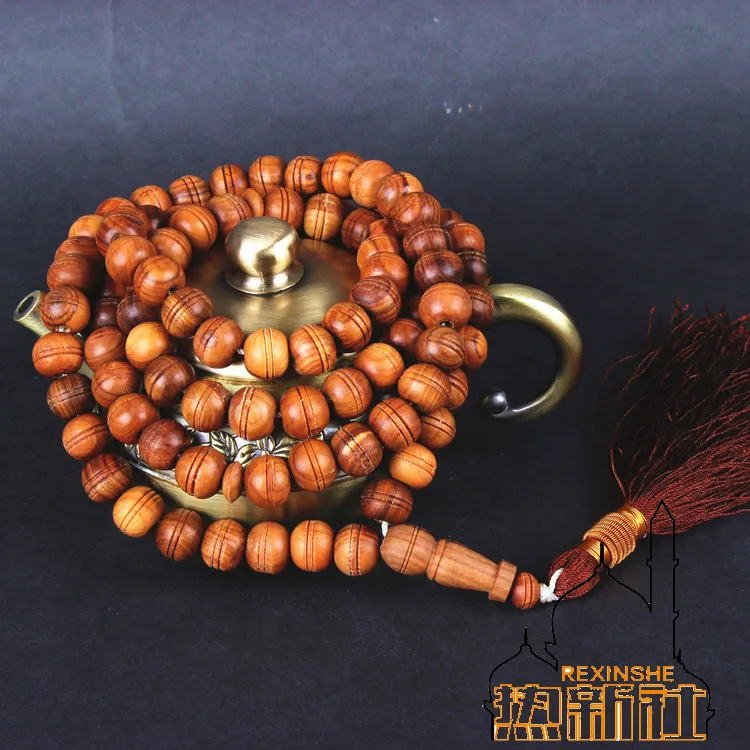

Индийский агат браслет классический античный грецкий орех 99 ароматизированные шарики браслет ручной четки бусины