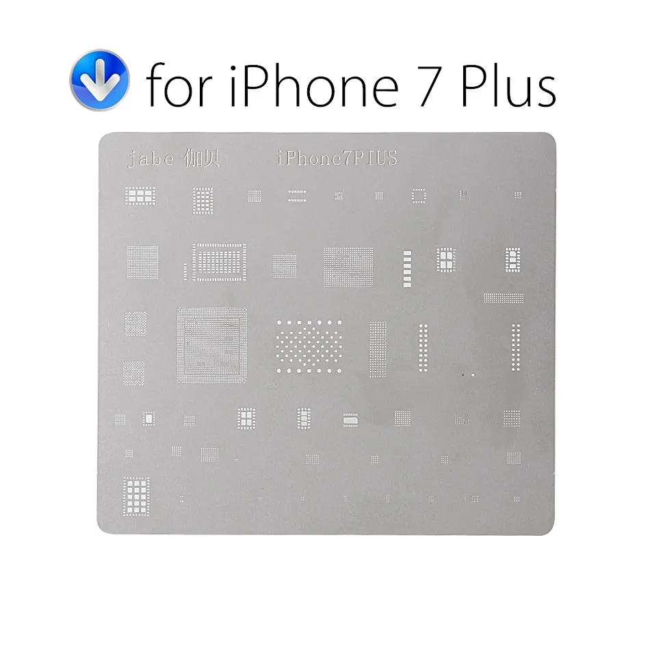 Материнская плата микросхема мяч пайки чистая стальная пластина для iPhone 7 6s 6 Plus 5s