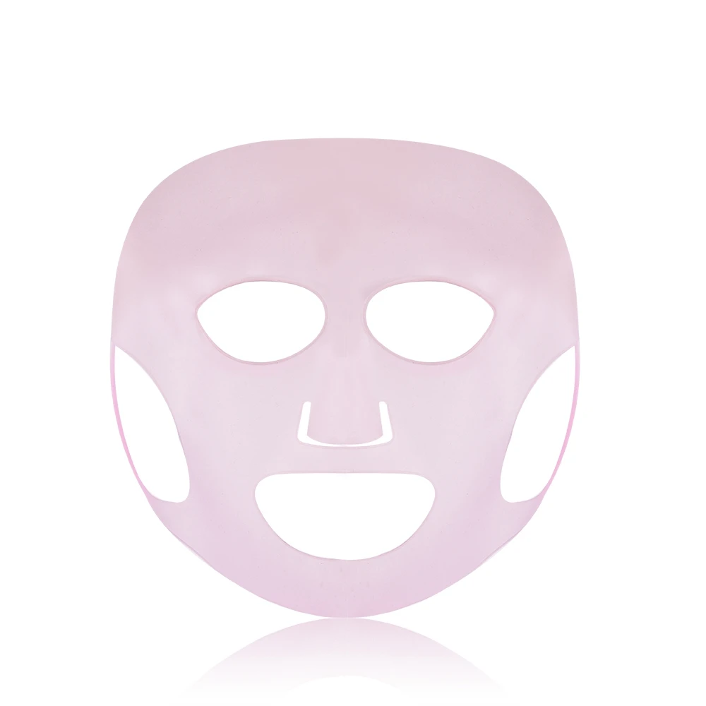 pink Fulljion многоразовая силиконовая маска для лица, уход за кожей лица, увлажняющая маска для листа, предотвращающая испарение, паровой инструмент для красоты - Цвет: pink