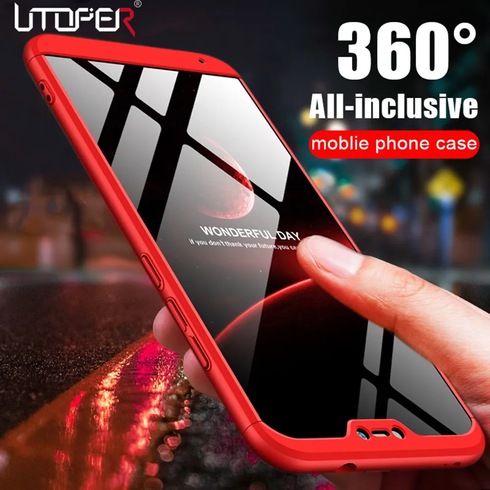 Phone Case For Huawei Mate 20 Pro Original Cover P20 Lite Luxury Coque Honor 8X Max Note 10 360 | Мобильные телефоны и