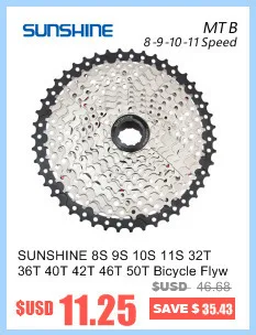 SUNSHNE MTB 11 скоростей 11-50 т кассета 365 г Сверхлегкий велосипед свободного хода 11 Т Запчасти для велосипеда горный для Shimano M9000 M8000 M7000