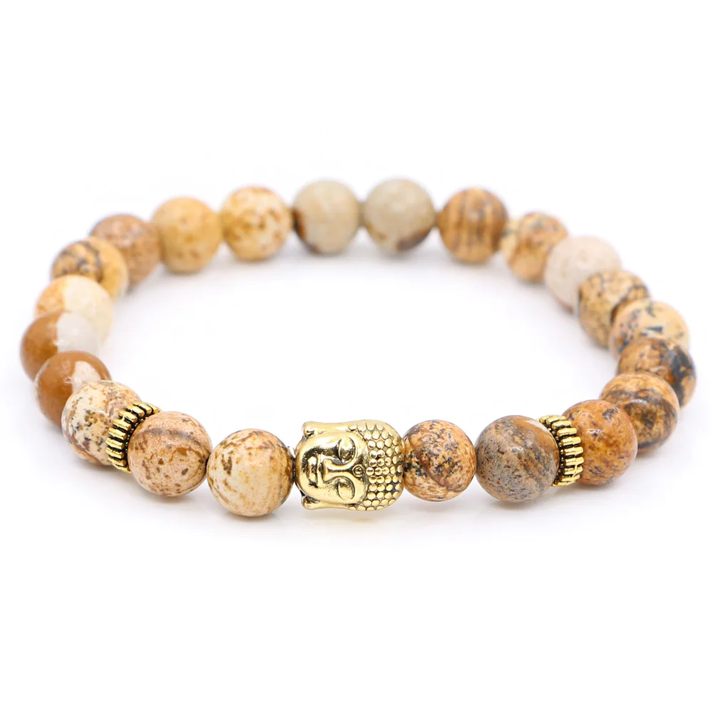 Mestyle Sea Sedi Мужские t Tiger Eye Бусы Оникс с антиквариат Золотой Будда амулеты Браслеты