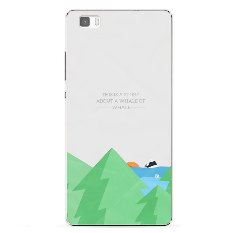 Huawei p8 lite Case Silicon landscape Painting Soft TPU Back Cover for p8lite Phone Protect shell |