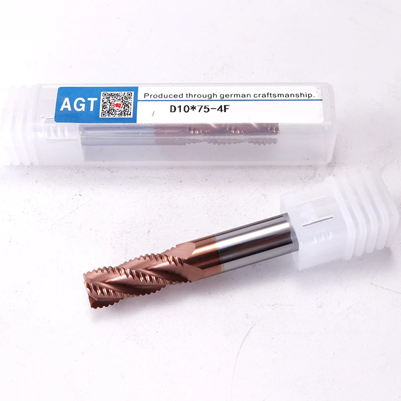 Augusttools Cutting Alloy Carbide Roughing End Mill Cutter HRC55 4 Flutes Tungsten Steel Milling High quality | Инструменты