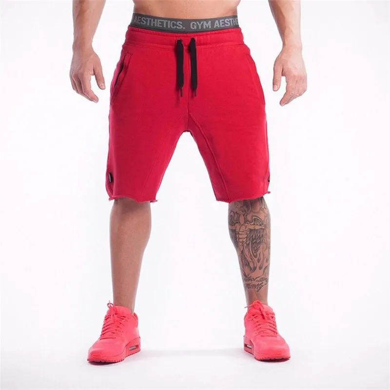 2018 summer Brand High Quality Cotton Men shorts Bodybuilding Fitness Gasp short masculino workout jogger shorts