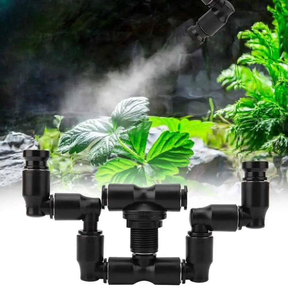 

Double Head 360° Landscape Rain Forest Reptiles Tank Nozzle Breeding Box Mini Spray Amphibians Plants Terrarium Mist Sprinkler