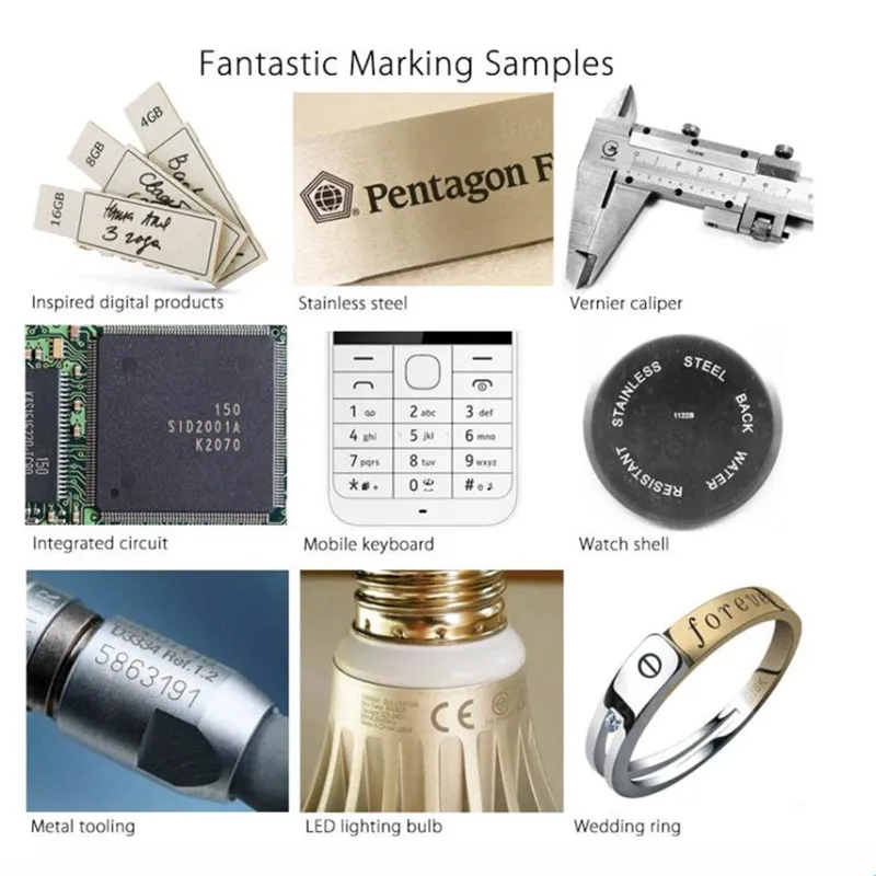 Лазерная маркировочная машина для металлов 30 Вт лазерная гравировальная