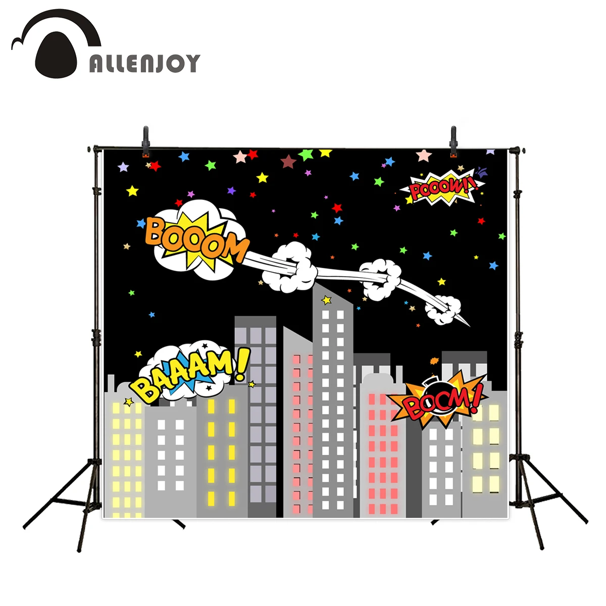 Allenjoy фотографический фон небо цветной бомба бум ночь фоны для фотостудии Фото