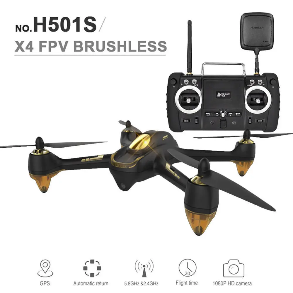 Оригинальный Hubsan H501S PRO X4 5 8G FPV Бесщеточный 1080 P HD камера gps RC Квадрокоптер